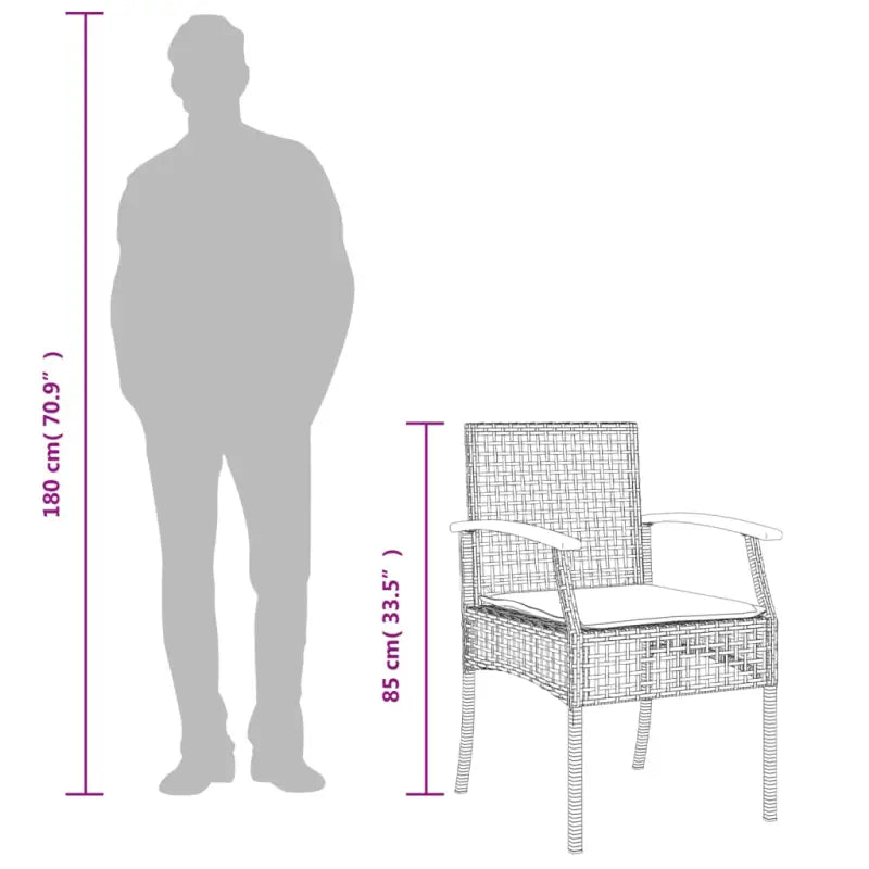 Tuinstoelen met poly rattan en comfortabele zitervaring - Tuinstoelen