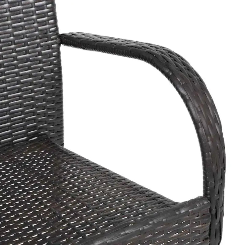 Tuinstoelen met poly rattan en gepoedercoat stalen frame voor outdoor gebruik - Tuinstoelen