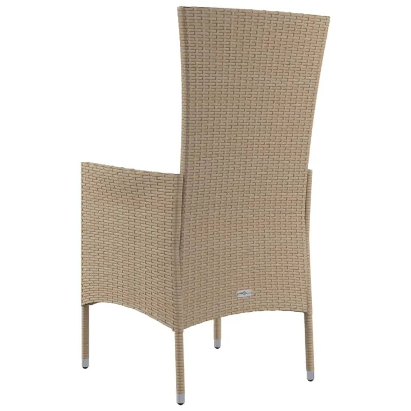 Tuinstoelen met poly rattan en massief acaciahout voor uw tuin - Tuinstoelen