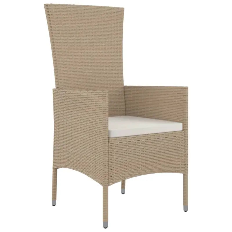 Tuinstoelen met poly rattan en massief acaciahout voor uw tuin - Tuinstoelen