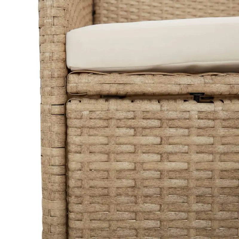 Tuinstoelen met poly rattan en massief acaciahout voor uw tuin - Tuinstoelen