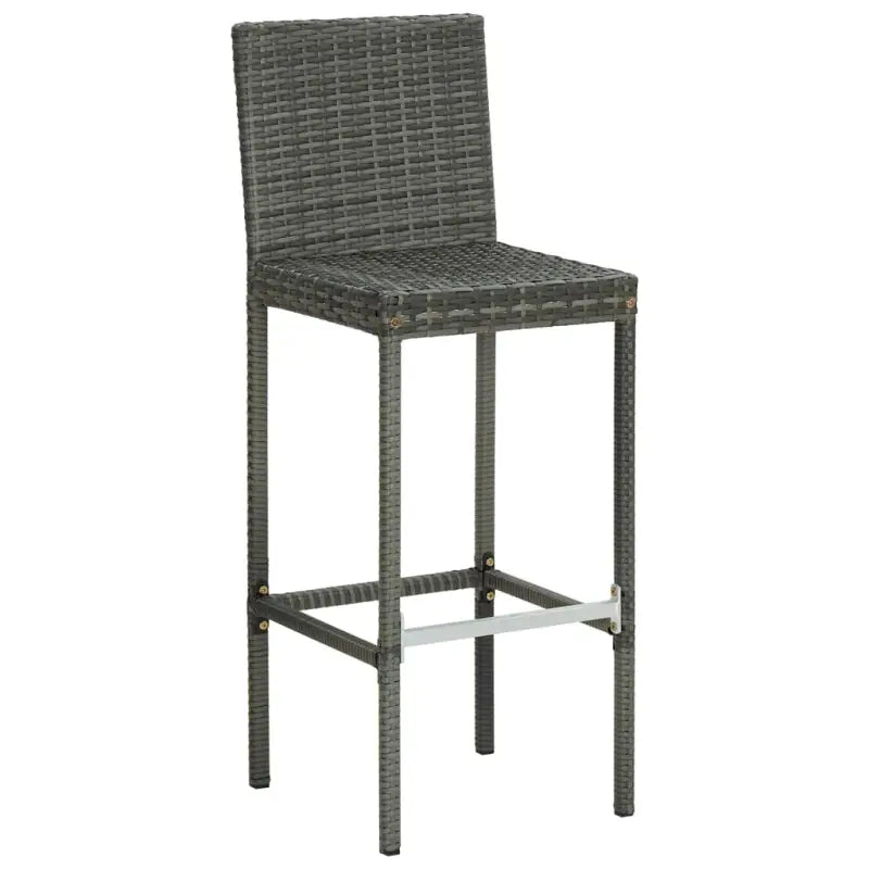 Tuinstoelen met poly rattan en stalen frame voor een moderne buitenruimte - Tuinstoelen