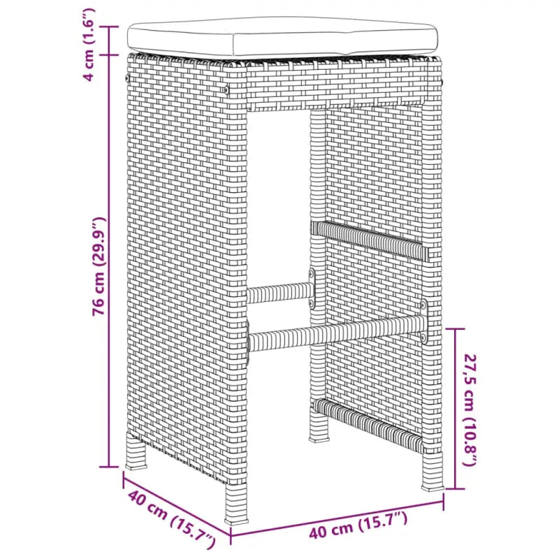 Tuinstoelen met poly rattan voor een comfortabele zitervaring - Tuinstoelen