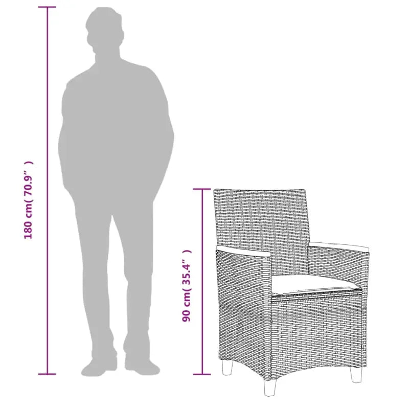 Tuinstoelen met poly rattan voor een comfortabele zitervaring - Tuinstoelen
