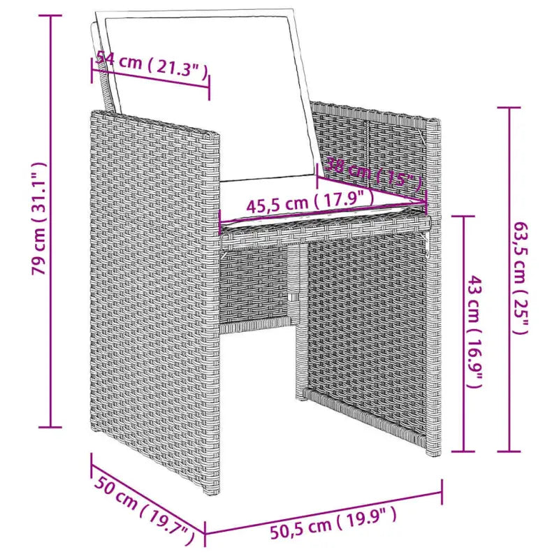 Tuinstoelen met poly rattan voor een comfortabele zitervaring - Tuinstoelen