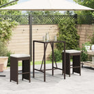 Tuinstoelen met poly rattan voor een comfortabele zitervaring - Bruin / 2 - Tuinstoelen