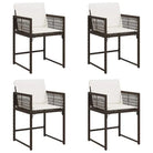 Tuinstoelen met poly rattan voor een comfortabele zitervaring met wasbare hoes - Tuinstoelen