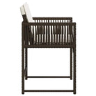 Tuinstoelen met poly rattan voor een comfortabele zitervaring met wasbare hoes - Tuinstoelen