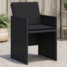 Tuinstoelen met poly rattan voor een comfortabele zitervaring - Zwart / 4 - Tuinstoelen