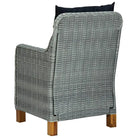 Tuinstoelen met stalen frame en PE-rattan voor buitengebruik - Tuinstoelen