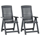 Tuinstoelen set met levering bevat voor comfortabel buiten genieten - Antraciet / 2 - Tuinstoelen
