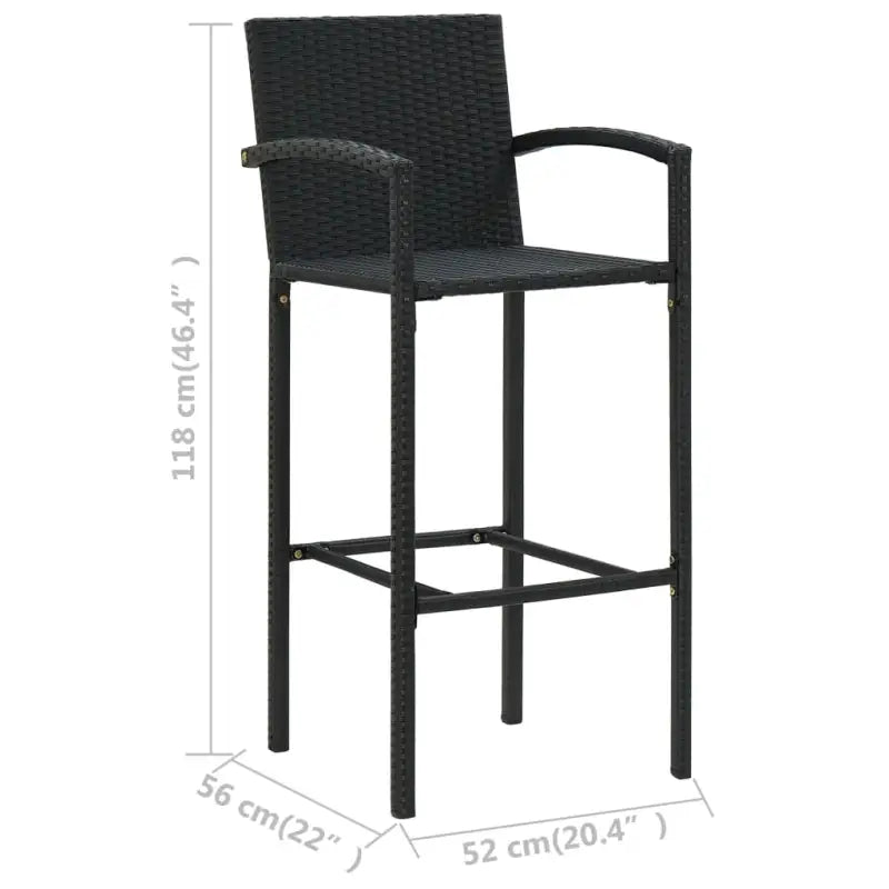 Tuinstoelen set met stalen frame voor binnen en buitengebruik - Tuinstoelen