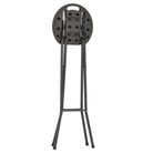 Tuinstoelen set van 2 inklapbare barkrukken met rattan look levering bevat - Tuinstoelen
