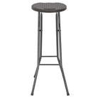 Tuinstoelen set van 2 inklapbare barkrukken met rattan look levering bevat - Tuinstoelen