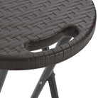 Tuinstoelen set van 2 inklapbare barkrukken met rattan look levering bevat - Tuinstoelen
