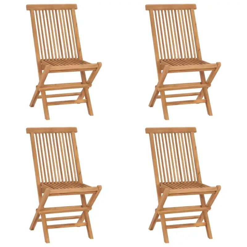 Tuinstoelen set van fijn geschuurd teakhout met comfortabele afmetingen - 4 - Tuinstoelen