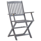 Tuinstoelen set van massief acaciahout met kussens voor buitenâ - Tuinstoelen