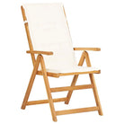 Tuinstoelen set van massief acaciahout met stoffen kussen en levering bevat - Tuinstoelen