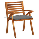 Tuinstoelen set van massief acaciahout met touwtjes voor tuin of terras - Tuinstoelen