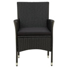 Tuinstoelen set van poly rattan met stevig gepoedercoat stalen frame - Tuinstoelen