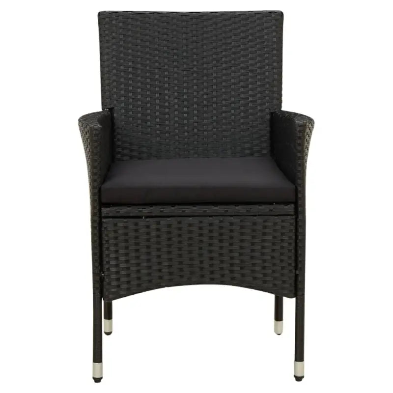 Tuinstoelen set van poly rattan met stevig gepoedercoat stalen frame - Tuinstoelen