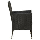 Tuinstoelen set van poly rattan met stevig gepoedercoat stalen frame - Tuinstoelen
