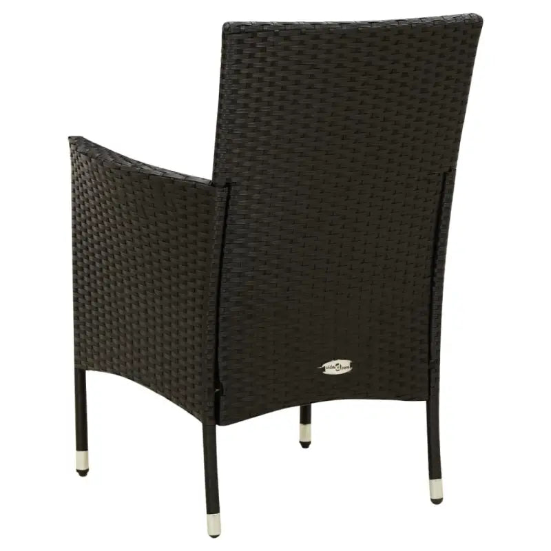 Tuinstoelen set van poly rattan met stevig gepoedercoat stalen frame - Tuinstoelen