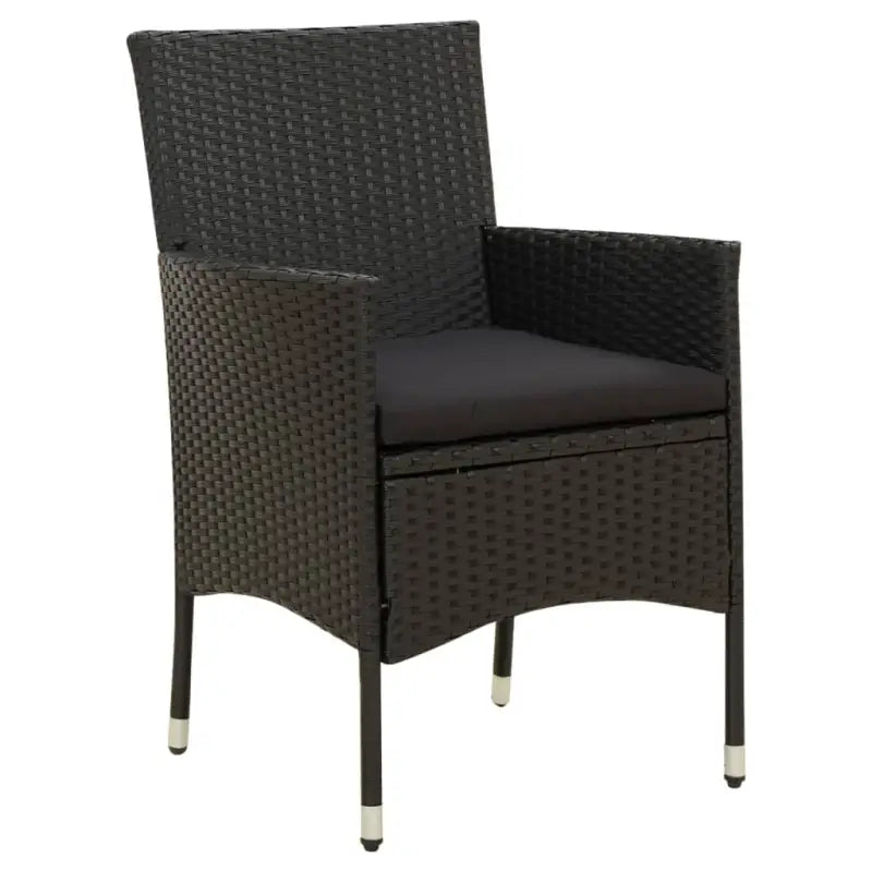 Tuinstoelen set van poly rattan met stevig gepoedercoat stalen frame - Tuinstoelen