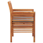 Tuinstoelen van massief acaciahout met comfortabele kussens - Tuinstoelen