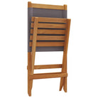 Tuinstoelen van massief acaciahout met gekantelde rugleuning - Tuinstoelen
