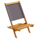 Tuinstoelen van massief acaciahout met gekantelde rugleuning - Tuinstoelen