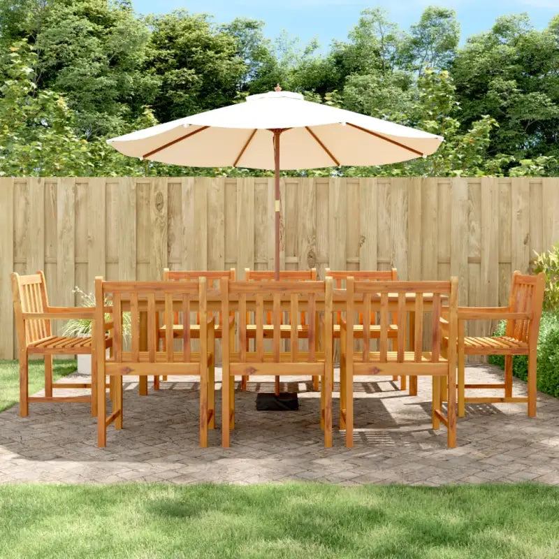 Tuinstoelen van massief acaciahout met gelat ontwerp voor ultiem comfort - 8 - Tuinstoelen