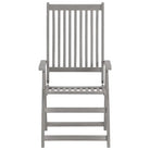 Tuinstoelen van massief acaciahout met greywash afwerking en kussens - Tuinstoelen