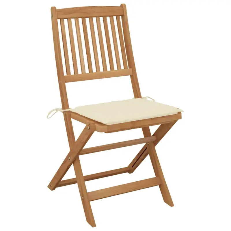 Tuinstoelen van massief acaciahout met kussens voor terras en tuin - Tuinstoelen