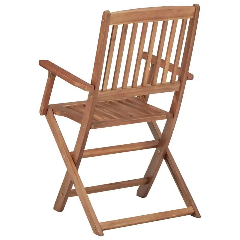 Tuinstoelen van massief acaciahout met kussens voor terras of tuin - Tuinstoelen