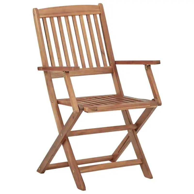 Tuinstoelen van massief acaciahout met kussens voor terras of tuin - Tuinstoelen