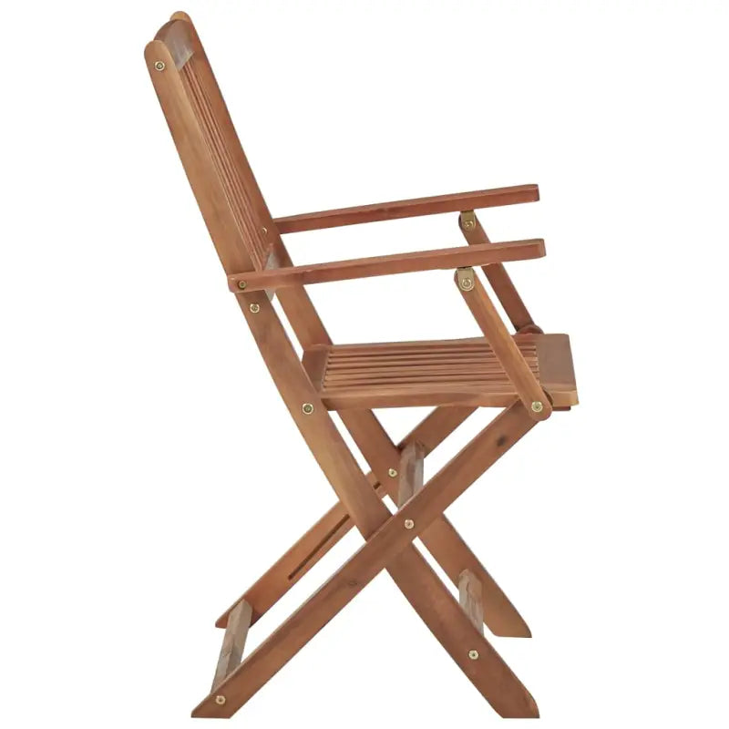 Tuinstoelen van massief acaciahout met kussens voor terras of tuin - Tuinstoelen