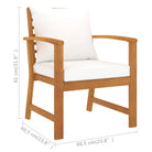 Tuinstoelen van massief acaciahout met levering bevat - Tuinstoelen