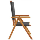 Tuinstoelen van massief acaciahout met poly rattan voor buitengebruik - Tuinstoelen