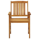 Tuinstoelen van massief acaciahout met rustieke charme - Tuinstoelen