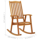 Tuinstoelen van massief acaciahout met vintage uitstraling - Bruin / 1 - Tuinstoelen
