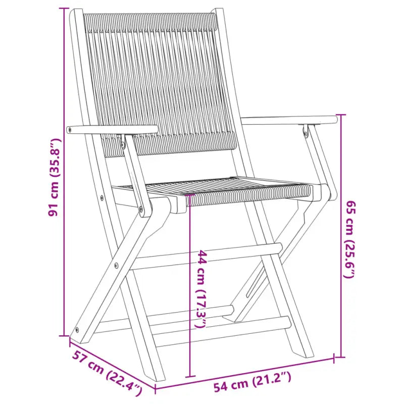 Tuinstoelen van massief acaciahout voor comfort en duurzaamheid - Tuinstoelen