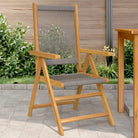 Tuinstoelen van massief acaciahout voor comfort en duurzame ontspanning - Grijs / 2 - Tuinstoelen