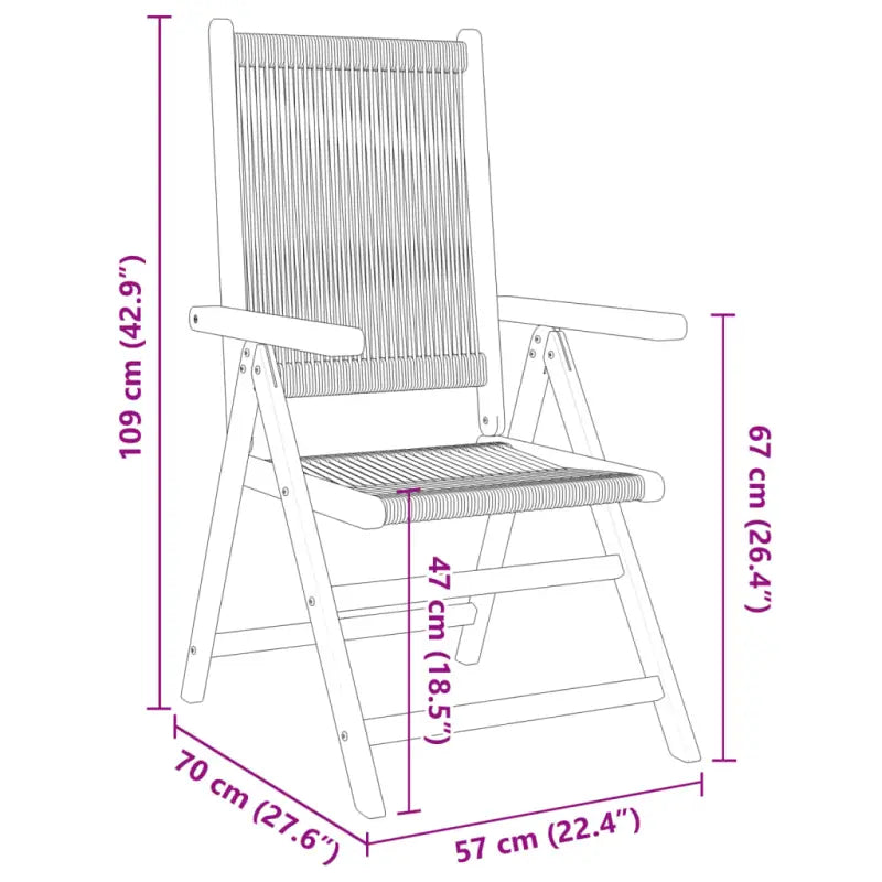 Tuinstoelen van massief acaciahout voor comfort en duurzame ontspanning - Tuinstoelen