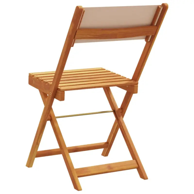Tuinstoelen van massief acaciahout voor comfortabel buiten zitten - Tuinstoelen