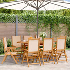 Tuinstoelen van massief acaciahout voor een duurzame buitenruimte - Beige / 8 - Tuinstoelen