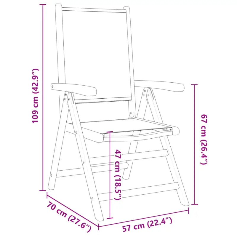 Tuinstoelen van massief acaciahout voor een duurzame buitenruimte - Tuinstoelen