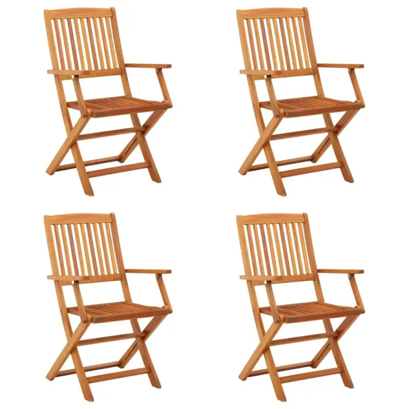 Tuinstoelen van massief eucalyptushout voor buiten eetplezier - 4 / Met armleuning - Tuinstoelen
