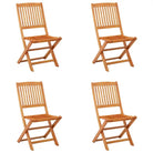 Tuinstoelen van massief eucalyptushout voor buiten eetplezier - 4 / Zonder armleuning - Tuinstoelen