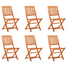 Tuinstoelen van massief eucalyptushout voor buiten eetplezier - 6 / Zonder armleuning - Tuinstoelen
